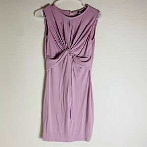 Asos Maternity Dress Pink Stretch Sleeveless  Front Knot Size: 2